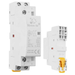 Modular contactor 25A 2xNO 220/240V DIN